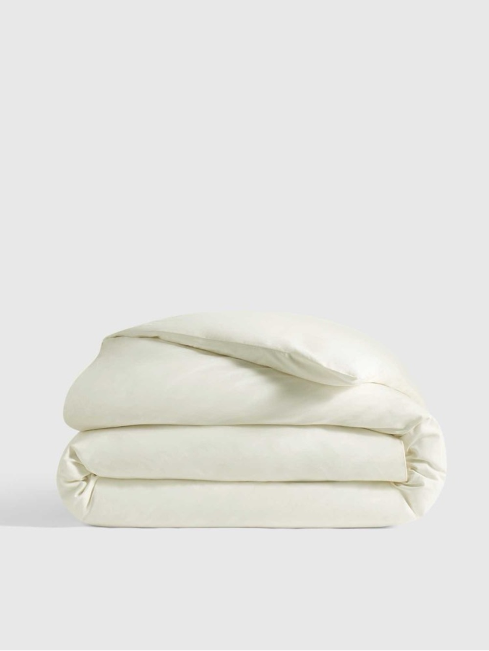 NEW Quince Queen Ivory Organic Crisp Percale Duvet Cover $94